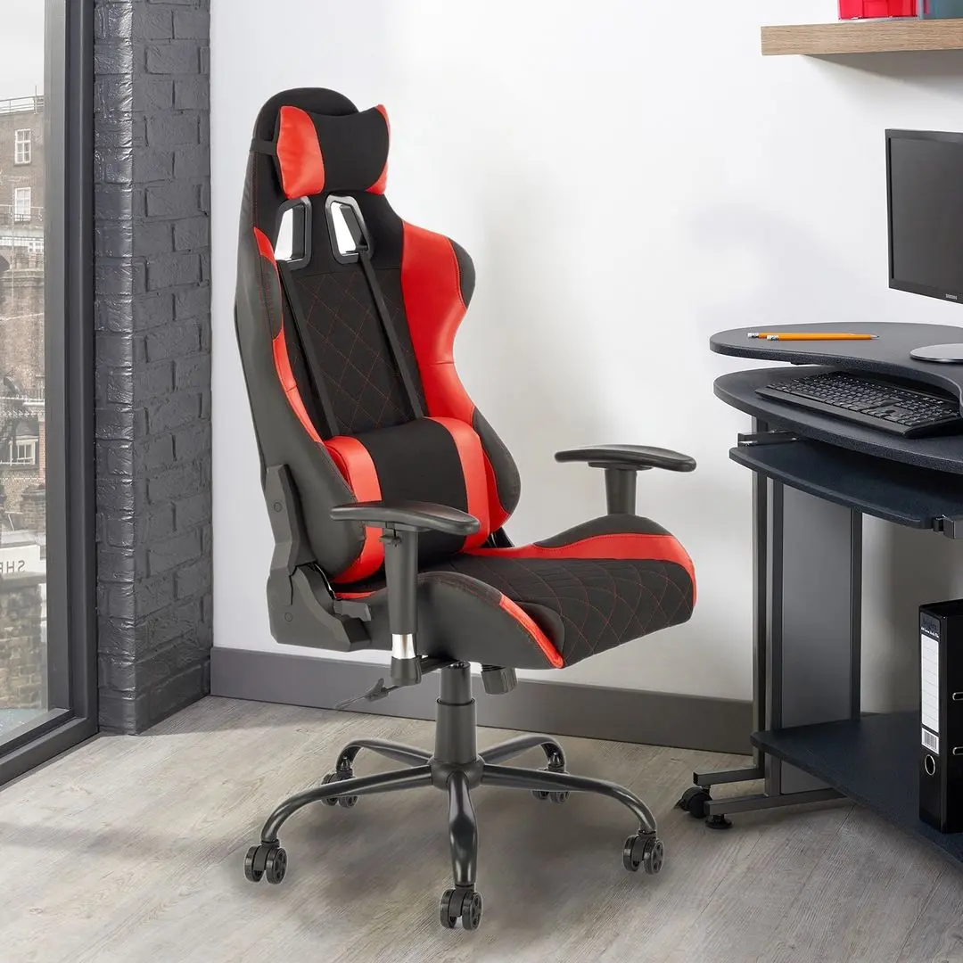 Fotoliu gaiming Halmar Drake (Red/Black)