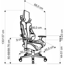 Кресло геймерское Halmar Nitro 2 (Grey/Black) Thumb