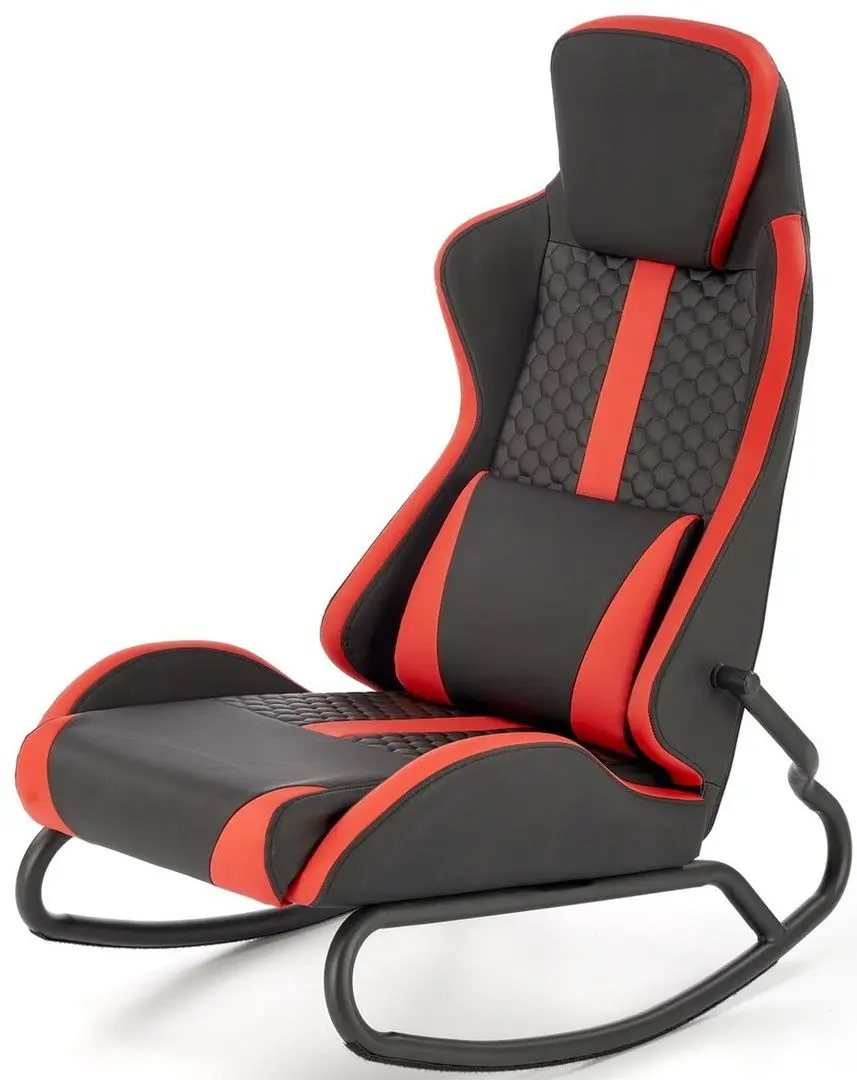 Кресло-качалка геймерское Halmar Gamer (Red/Black) - 8