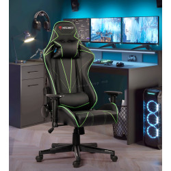 Fotoliu gaming Helmet CH-502 (Black/Green)