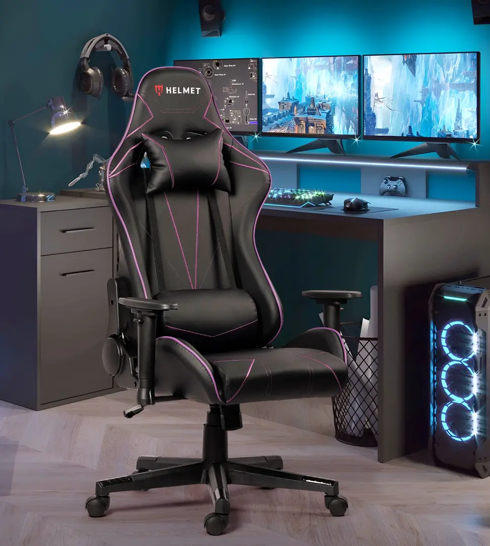 Fotoliu gaming Helmet CH-502 (Black/Purple)