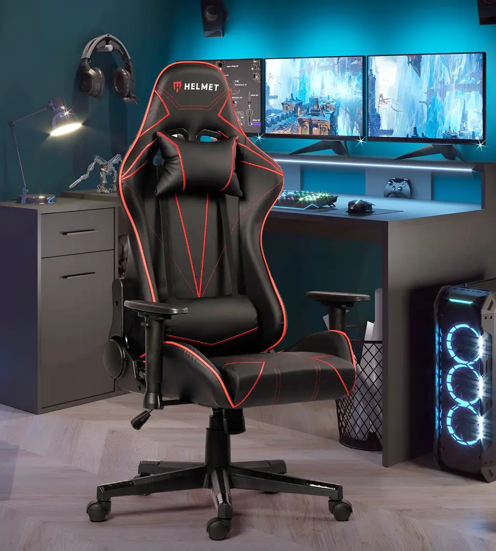 Fotoliu gaming Helmet CH-502 (Black/Red)