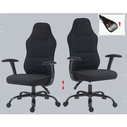 Игровое кресло Homcom 921-721V00BK 65x113x59 cm (Black) Thumb