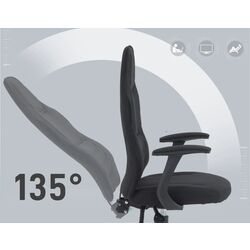 Игровое кресло Homcom 921-721V00BK 65x113x59 cm (Black) Thumb