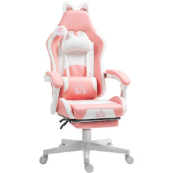 Игровое кресло Homcom 921-794V00PK (Pink/White) Thumb