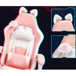 Игровое кресло Homcom 921-794V00PK (Pink/White) Thumb