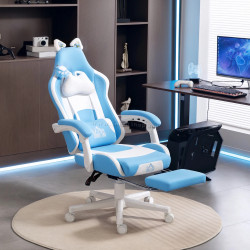 Игровое кресло Homcom 921-794V01LB (Light Blue)