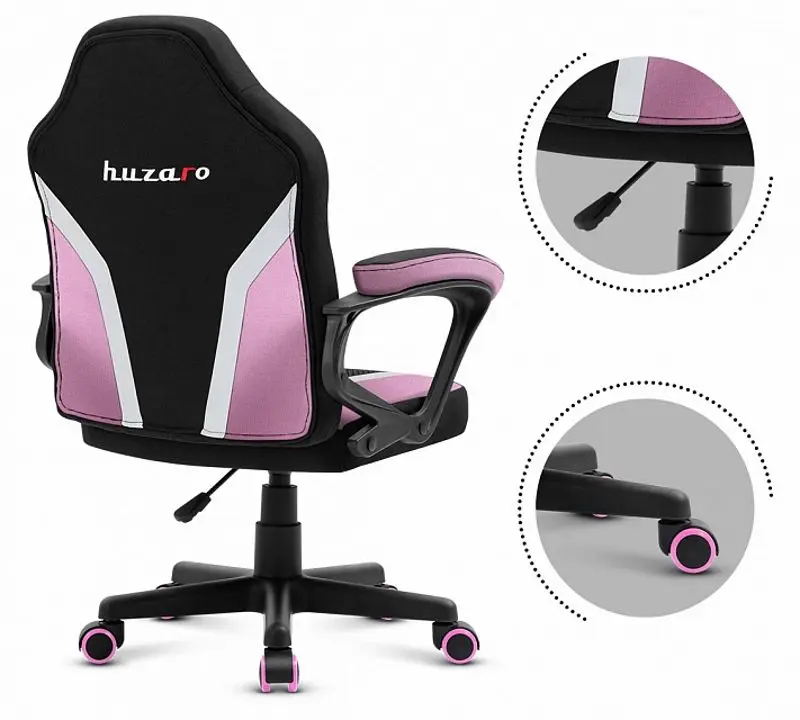 Fotoliu gaming pentru copii Huzaro Ranger 1.0 (Black/Pink)