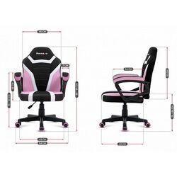 Fotoliu gaming pentru copii Huzaro Ranger 1.0 (Black/Pink) Thumb