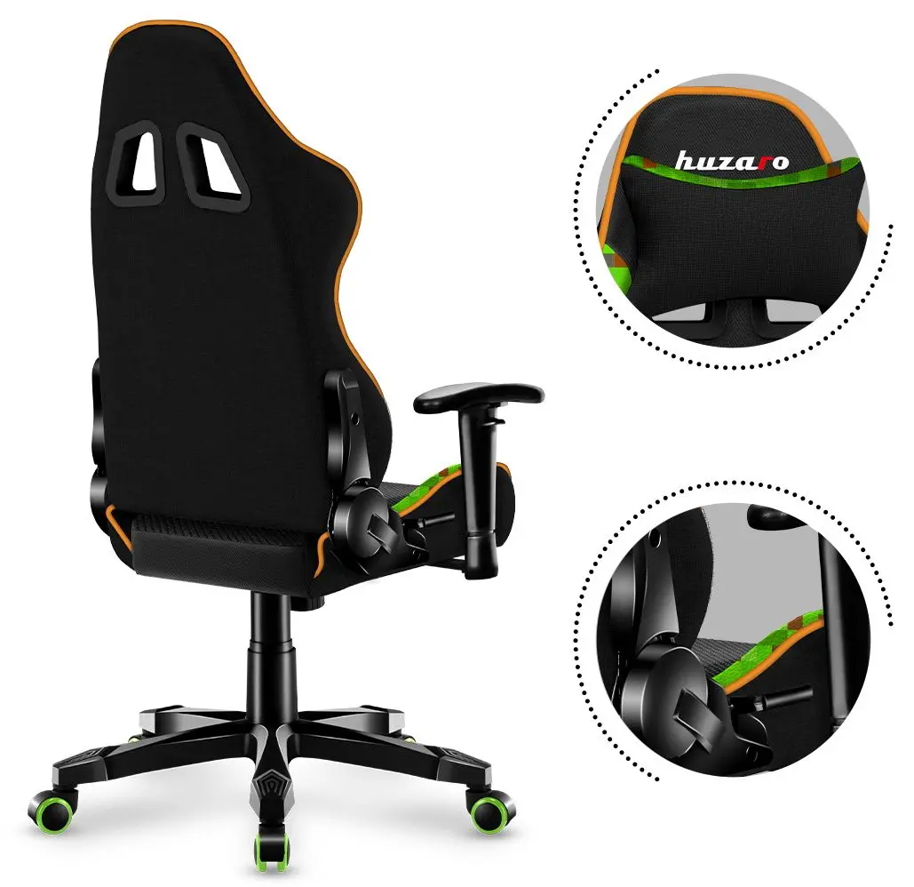 Игровое кресло для детей Huzaro Ranger 6.0 (Black/Green)