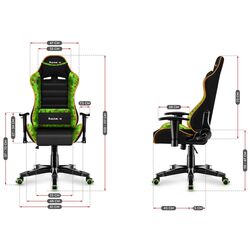 Игровое кресло для детей Huzaro Ranger 6.0 (Black/Green) Thumb