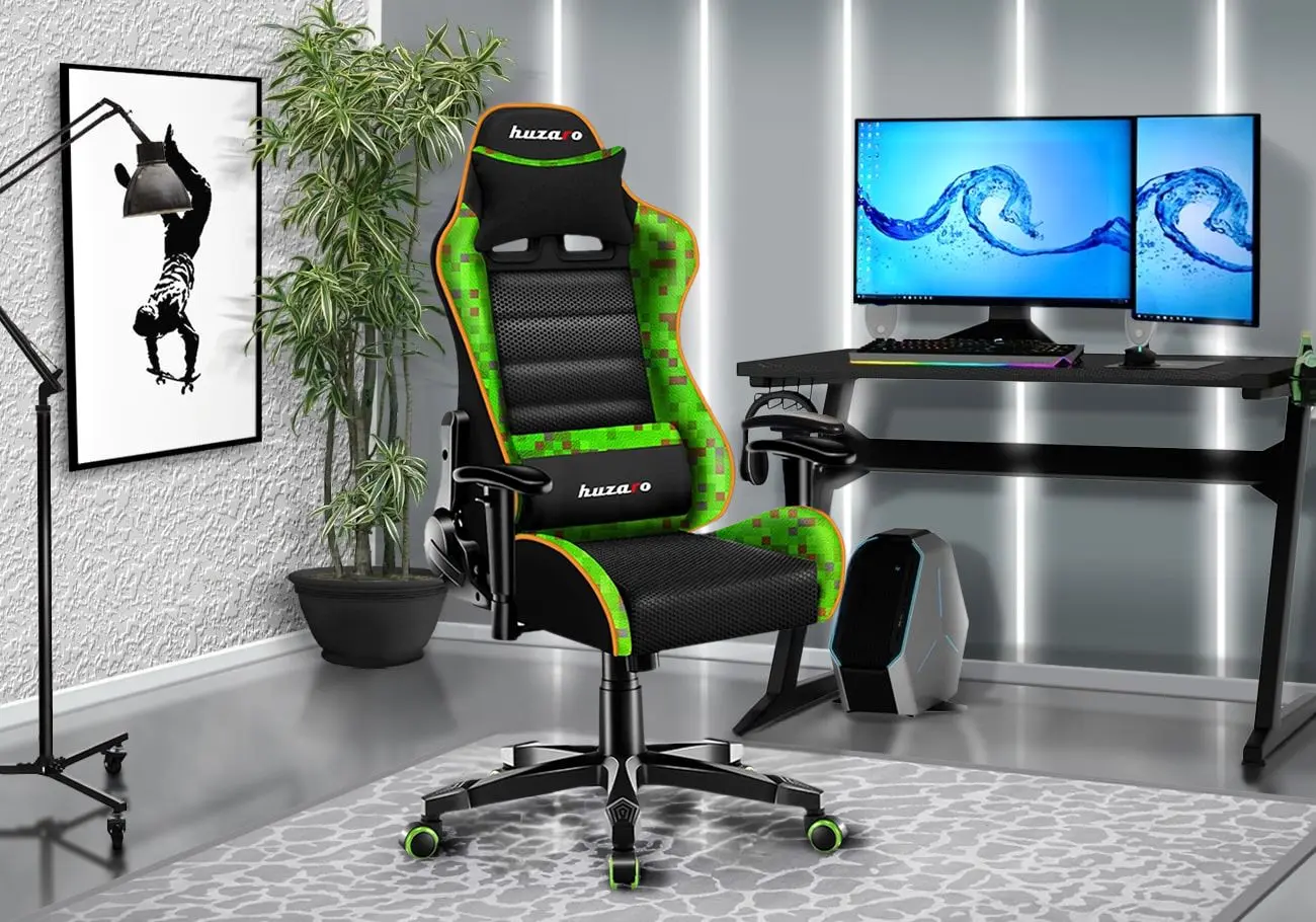 Игровое кресло для детей Huzaro Ranger 6.0 (Black/Green)