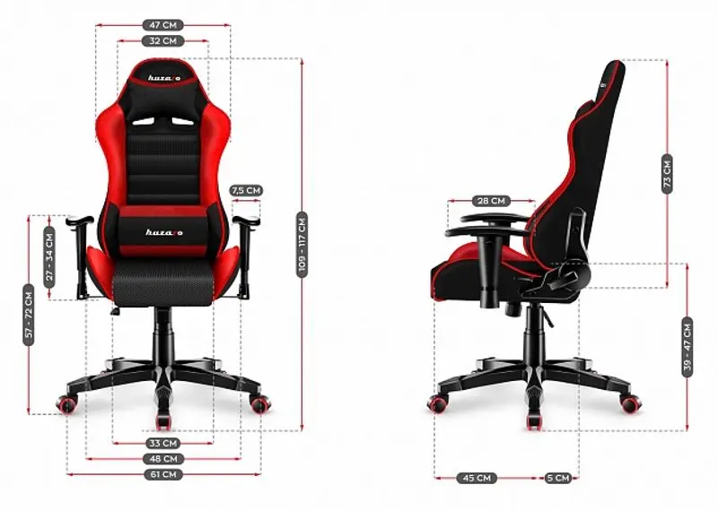 Fotoliu gaming pentru copii Huzaro Ranger 6.0 (Black/Red)