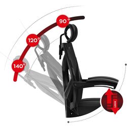 Fotoliu gaming Huzaro Combat 5.0 (Black) Thumb