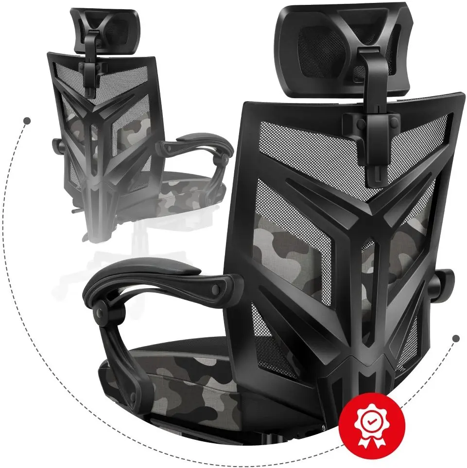 Игровое кресло Huzaro Combat Camo 5.0 (Black/Grey)