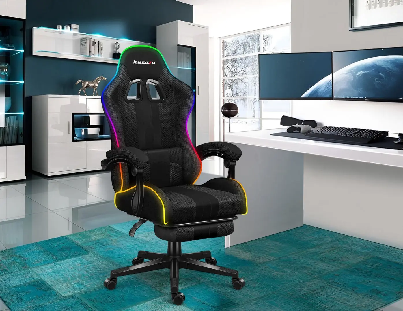 Игровое кресло Huzaro Force 6.3 RGB (Black)