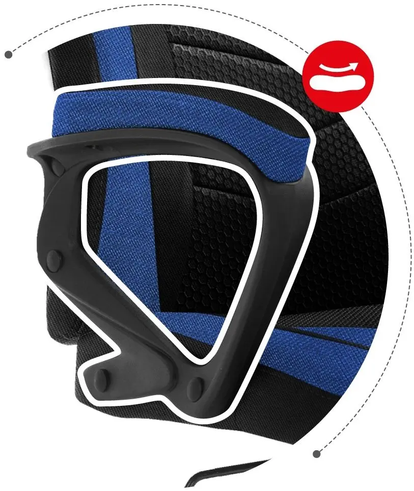 Игровое кресло Huzaro Force Mesh 2.5 (Black/Blue) - 8