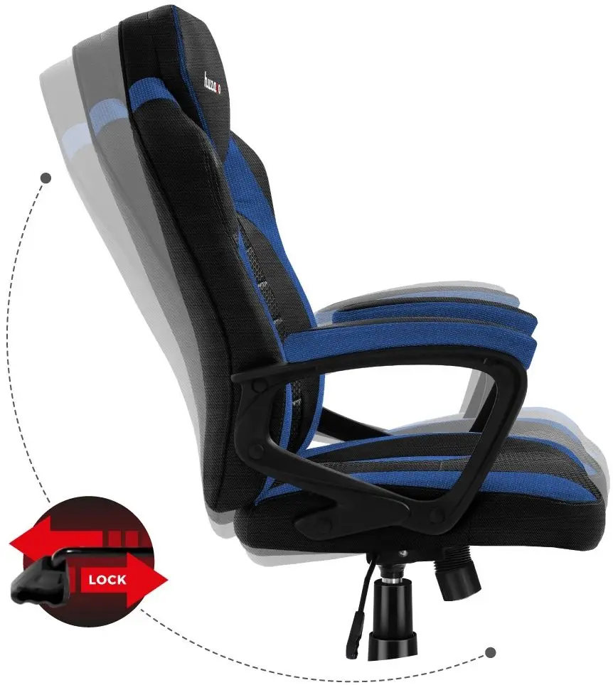 Игровое кресло Huzaro Force Mesh 2.5 (Black/Blue) - 9