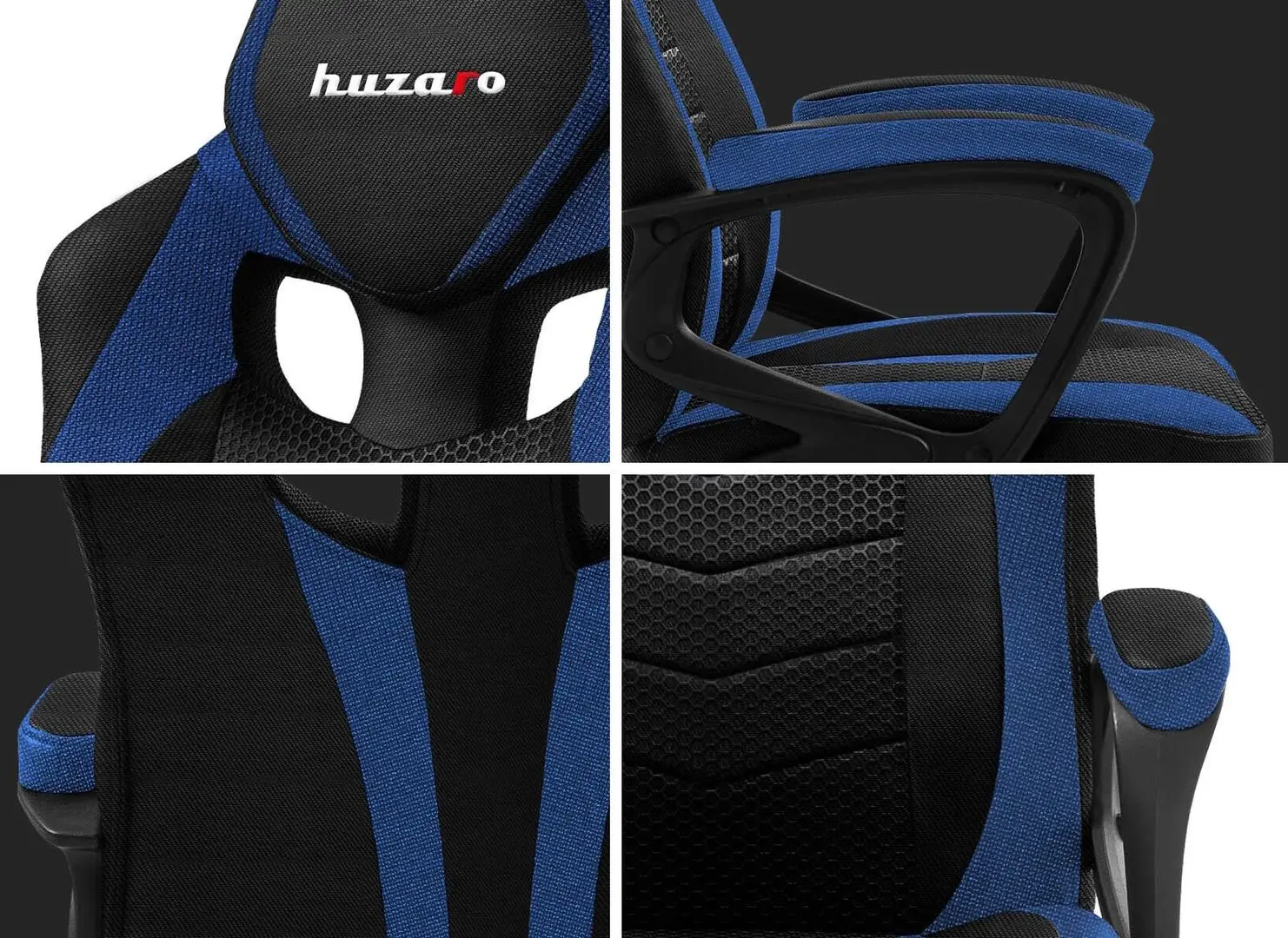 Игровое кресло Huzaro Force Mesh 2.5 (Black/Blue) - 11