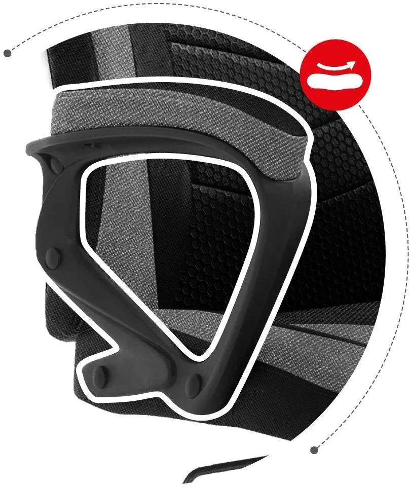 Fotoliu gaming Huzaro Force Mesh 2.5 (Black/Grey)