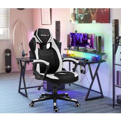 Fotoliu gaming Huzaro Force Mesh 2.5 (Black/White)