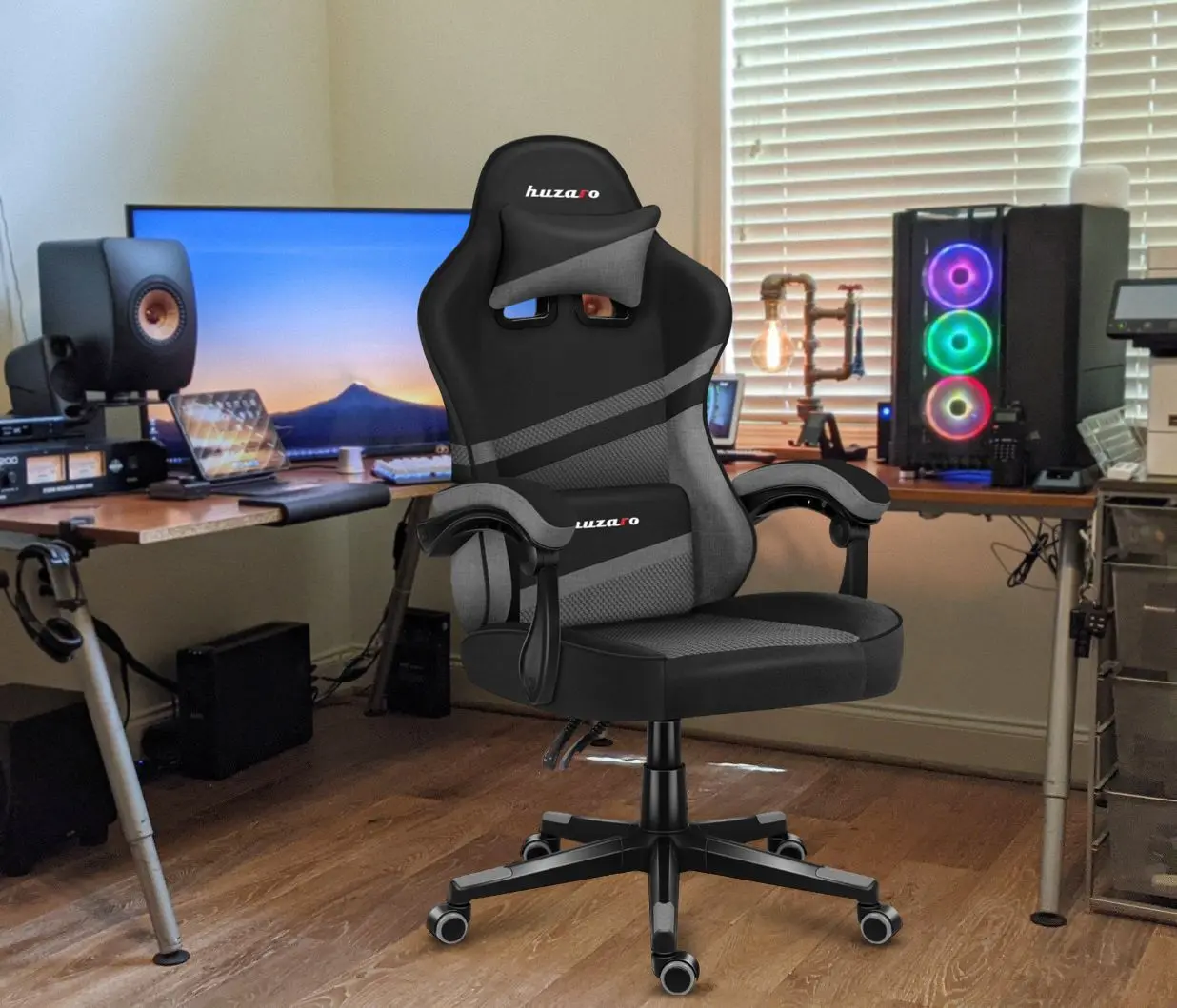 Игровое кресло Huzaro Force Mesh 4.4 (Grey/Black)