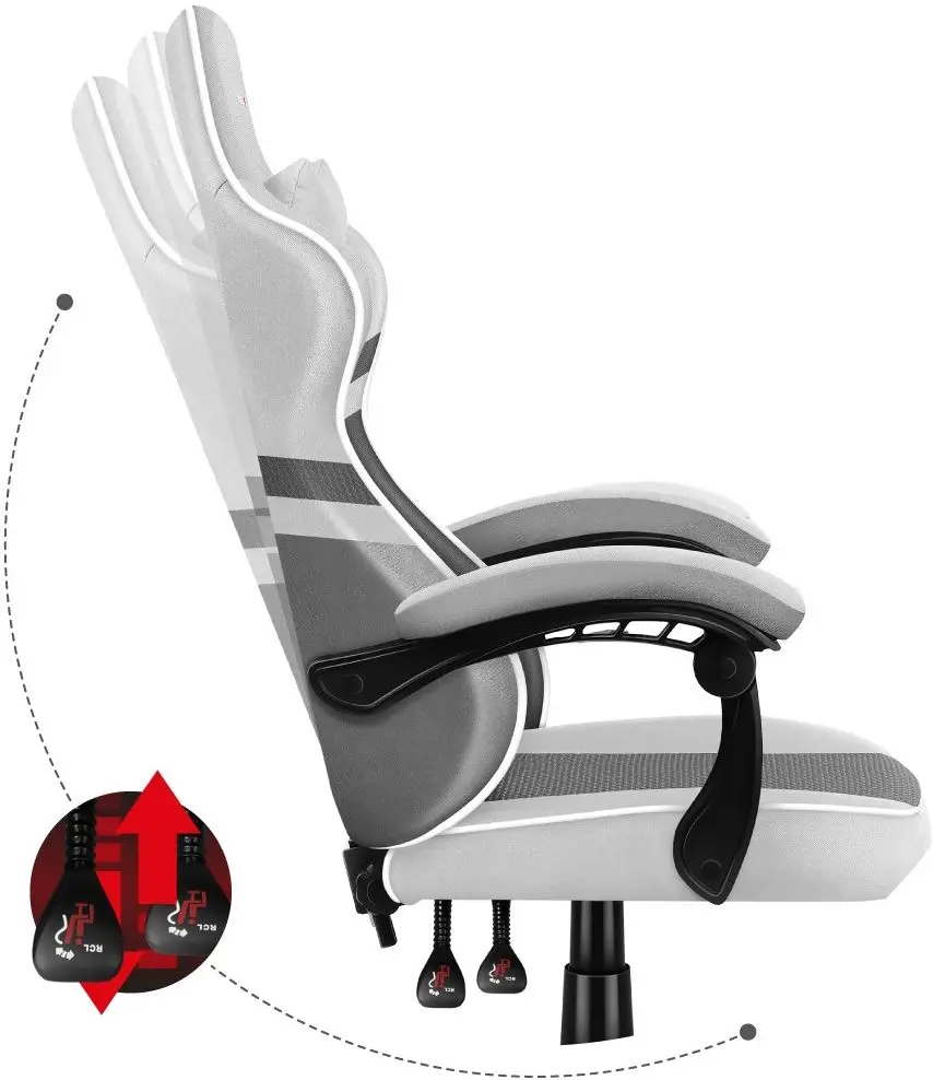Игровое кресло Huzaro Force Mesh 4.4 (White/Grey)