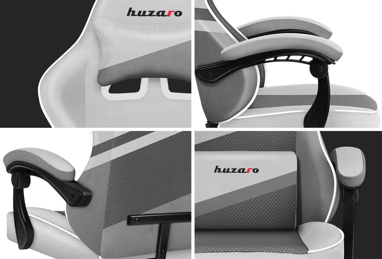 Игровое кресло Huzaro Force Mesh 4.4 (White/Grey)