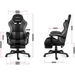 Игровое кресло Huzaro Force Mesh 4.7 (Grey/Black) Thumb