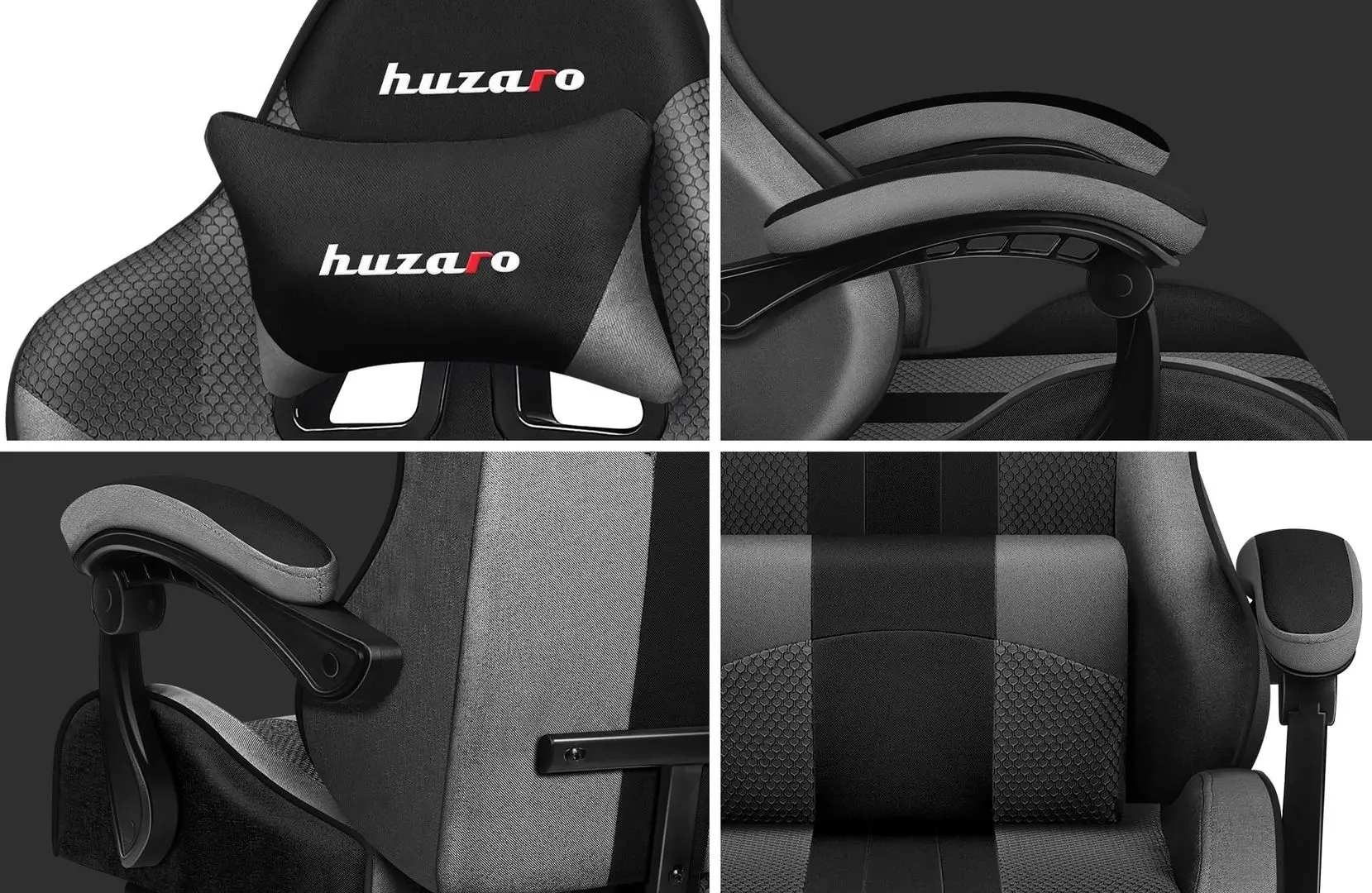 Игровое кресло Huzaro Force Mesh 4.7 (Grey/Black)