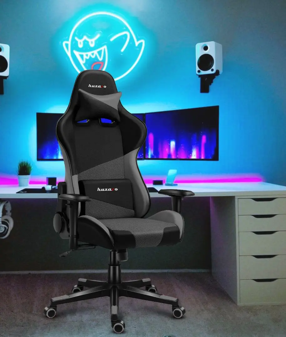 Игровое кресло Huzaro Force Mesh 6.2 (Grey/Black)