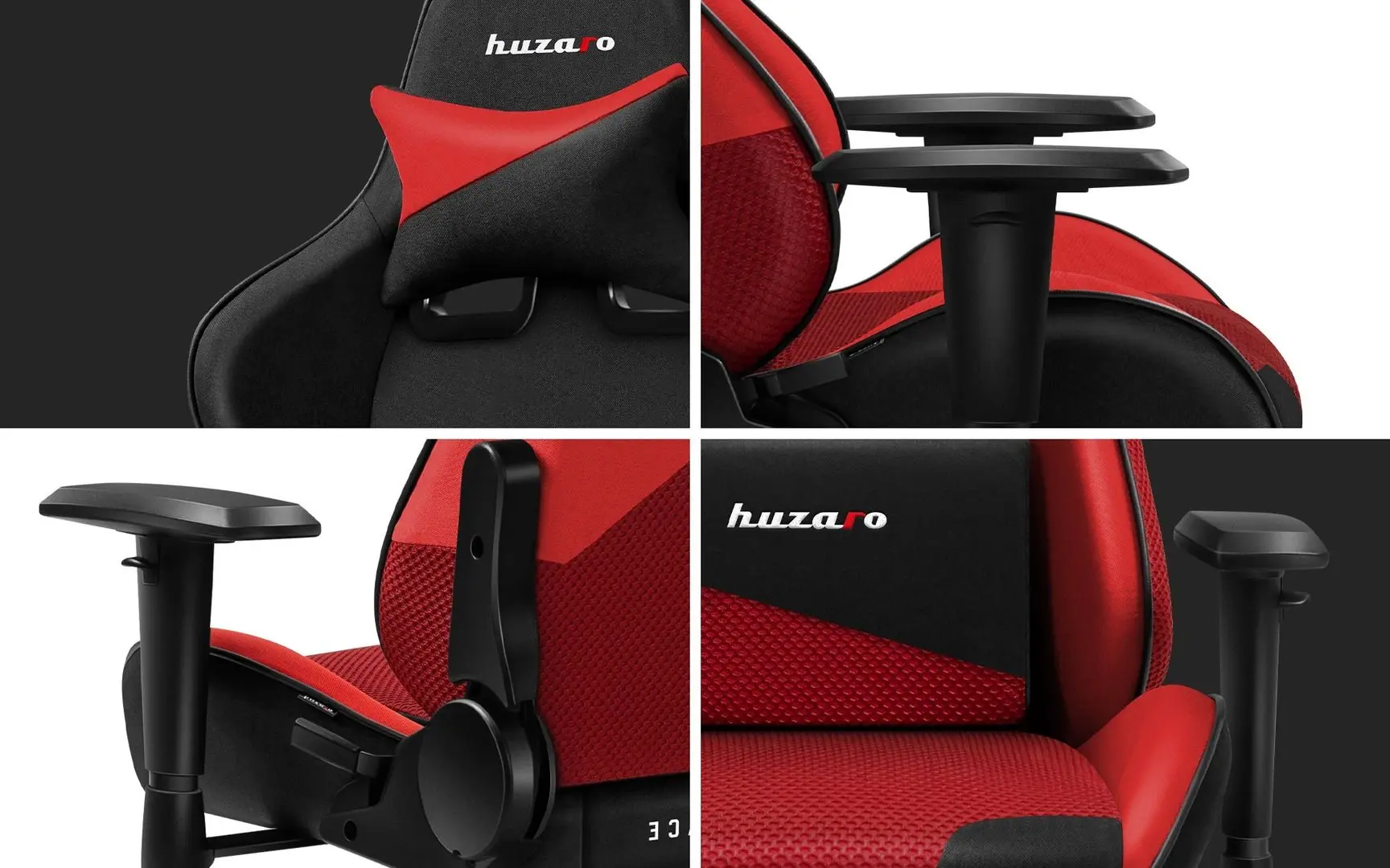 Fotoliu gaming Huzaro Force Mesh 6.2 (Red/Black)