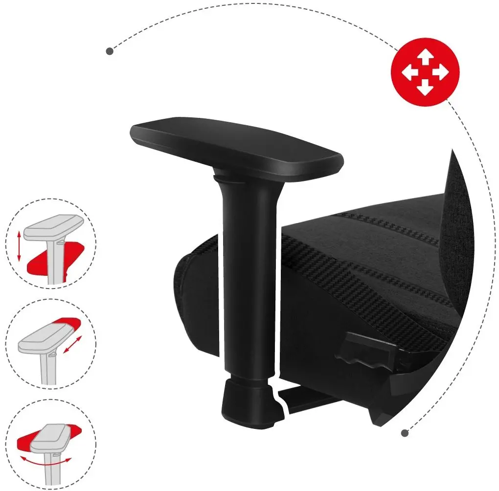 Игровое кресло Huzaro Force Mesh 7.9 (Black) - 6