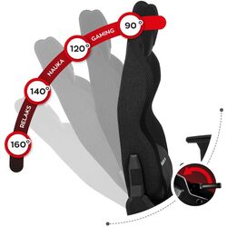 Игровое кресло Huzaro Force Mesh 7.9 (Black) Thumb