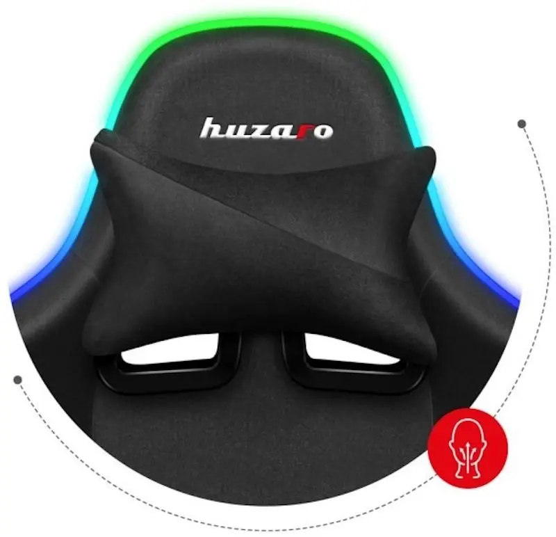 Игровое кресло Huzaro Force Mesh RGB LED 6.2 (Black)