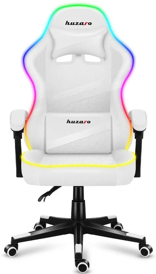 Fotoliu gaming Huzaro Force RGB 4.4 (White)