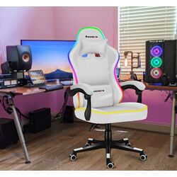 Fotoliu gaming Huzaro Force RGB 4.4 (White)