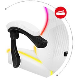 Fotoliu gaming Huzaro Force RGB 4.4 (White) Thumb