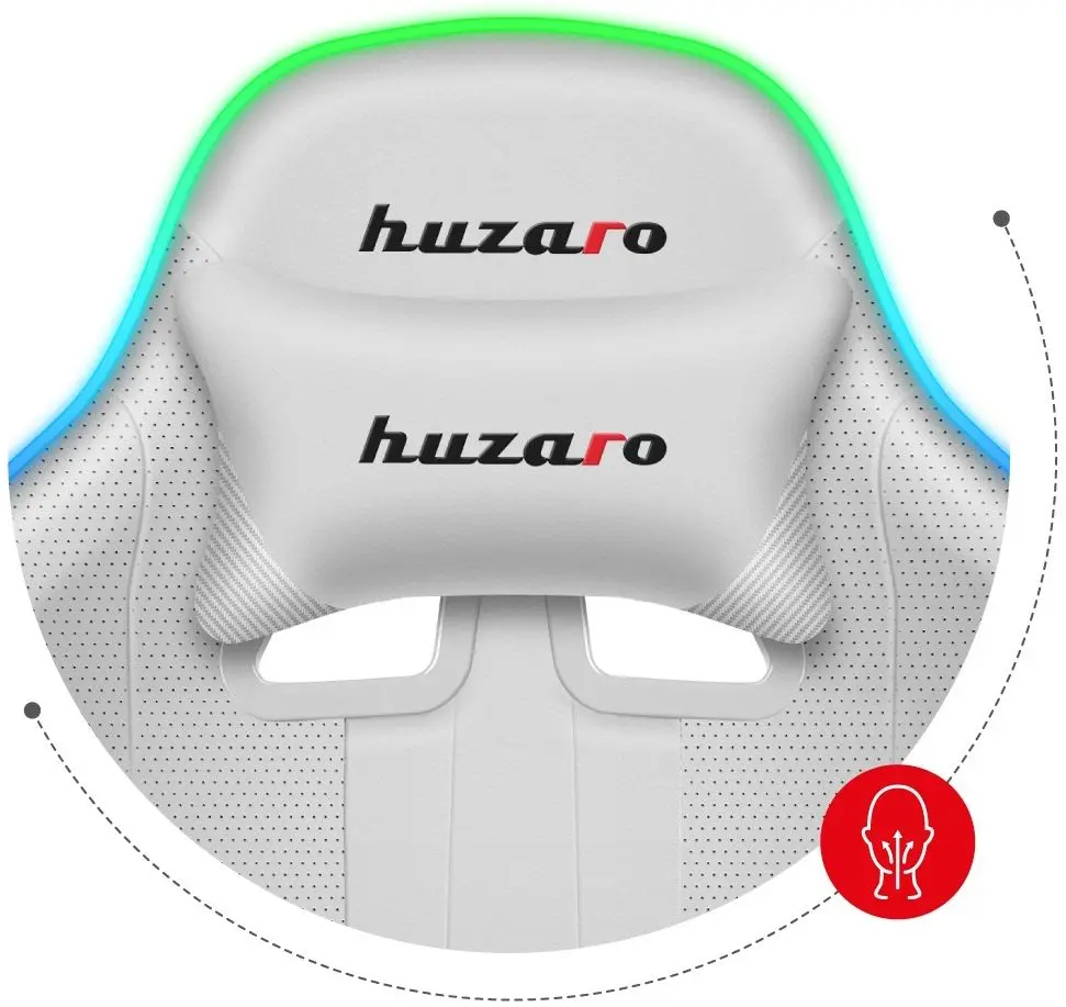 Fotoliu gaming Huzaro Force RGB 4.7 (White)