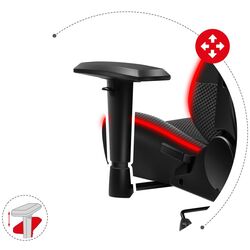 Fotoliu gaming Huzaro Force RGB LED 6.2 (Black) Thumb