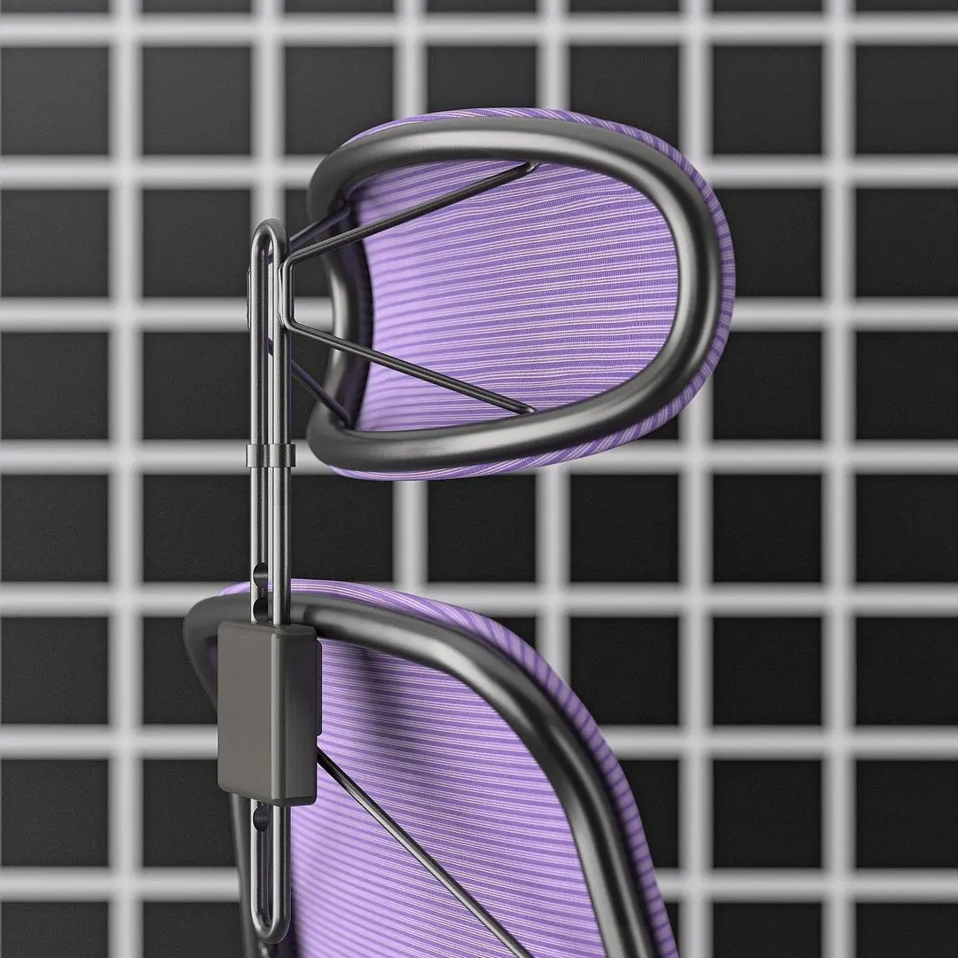 Геймерское кресло Ikea Styrspel (Фиолетовый/Черный)