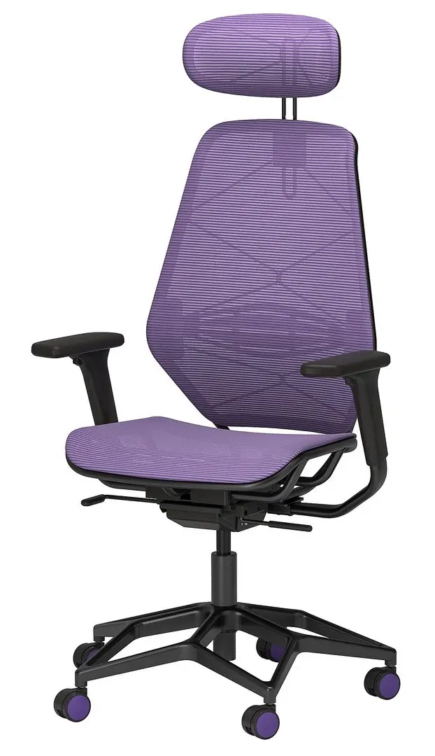 Геймерское кресло Ikea Styrspel (Фиолетовый/Черный)