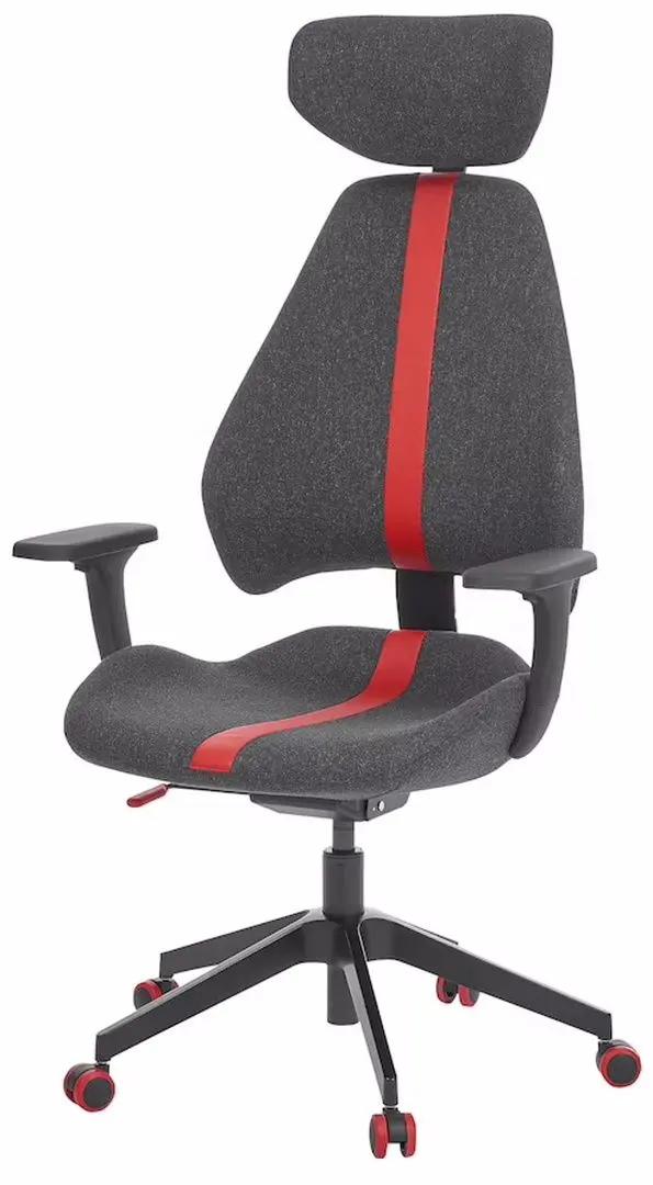 Scaun de gaming Ikea Gruppspel (Gunnared Negru/Gri)