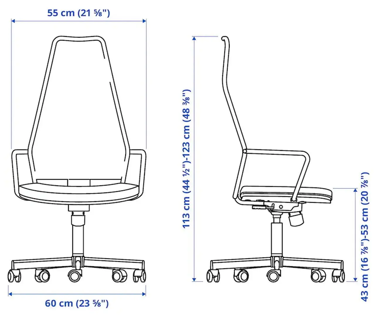 Кресло Ikea Huvudspelare (Черный)
