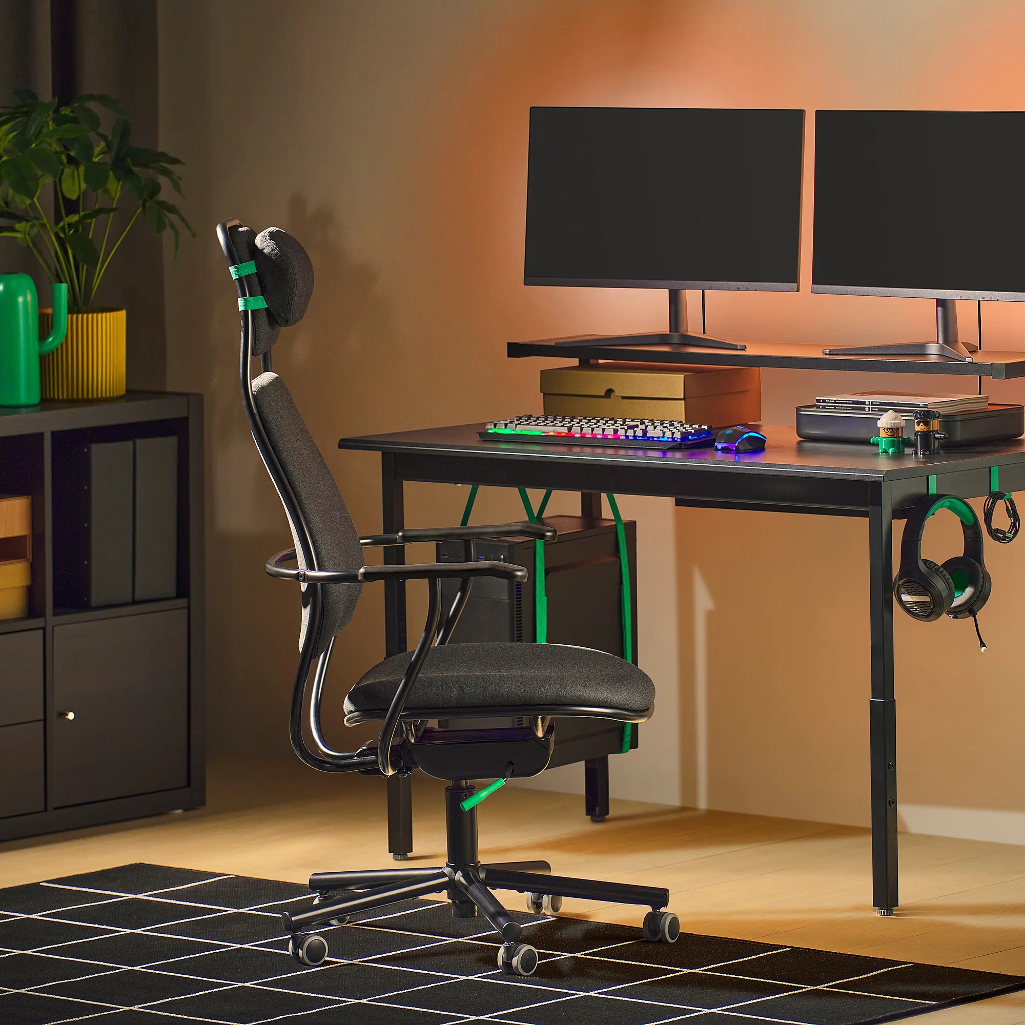 Игровое кресло Ikea Loparbana/Vissle (Темно-серый) - 8