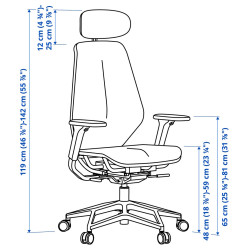 Игровое кресло Ikea Styrspel (Красный) Thumb