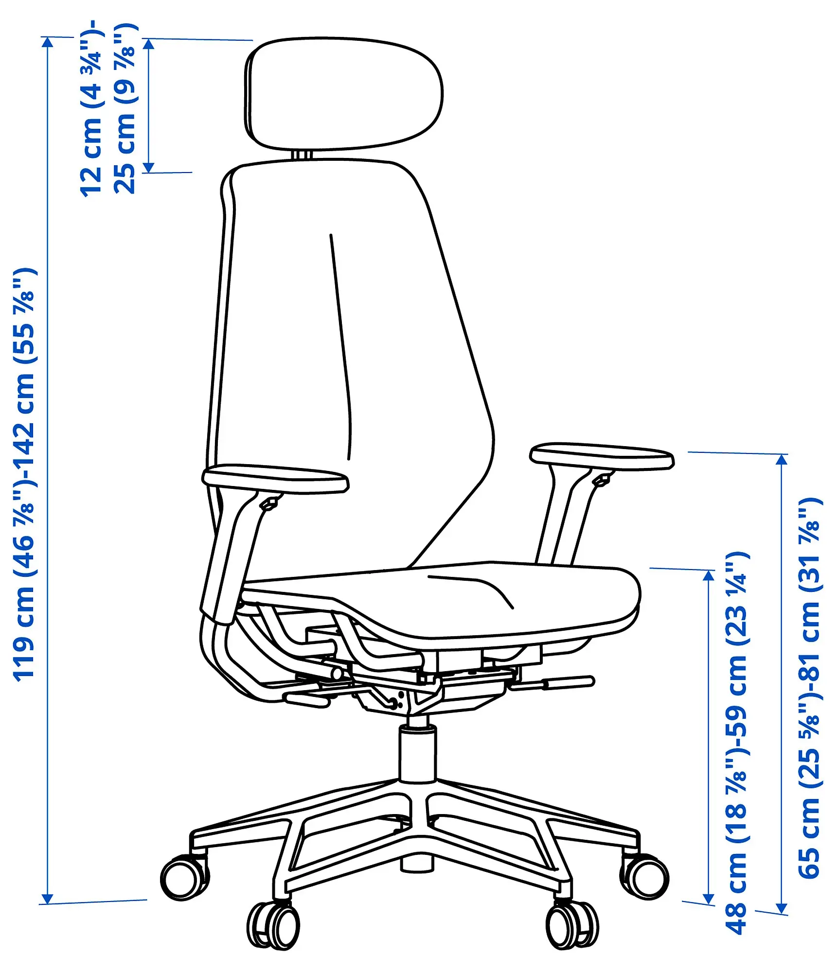 Игровое кресло Ikea Styrspel (Красный) - 5