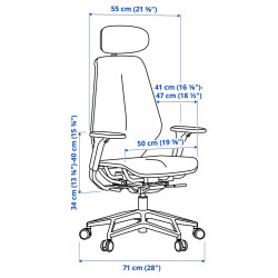 Scaun de gaming Ikea Styrspel (Gri inchis) Thumb