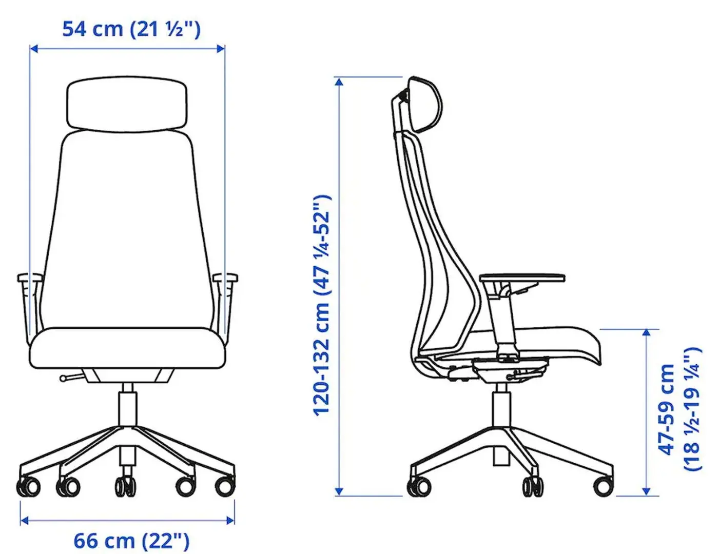 Set de mobila pentru oficiu Ikea Fredde/Matchspel (Negru)