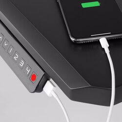 Комплект офисной мебели Ikea Uppspel/Gruppspel 140x80 (Черный/Гранн Черный) Thumb